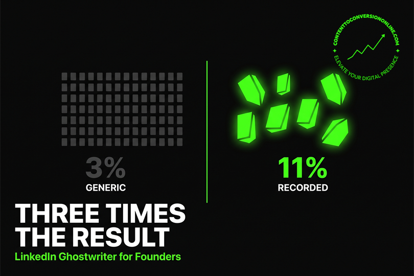 Executive visibility strategy: generic content at 3 percent versus recorded voice at 11 percent