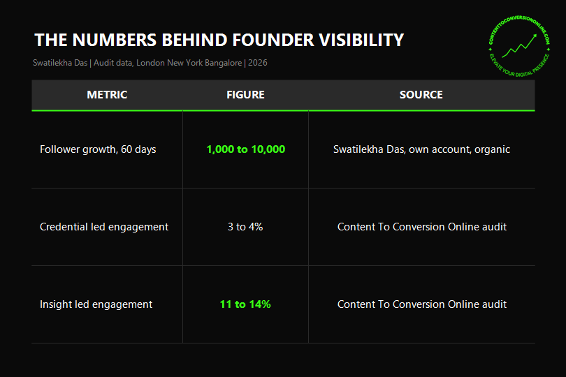 Executive visibility strategy data on credential led versus insight led profiles